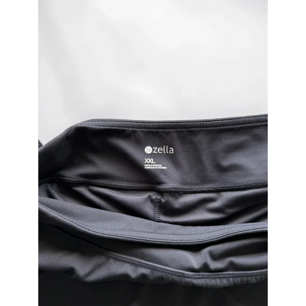 Zella Black Athletic‎ Skort & All In Motion Pink Shelf Bra Tank Set Women's XXL